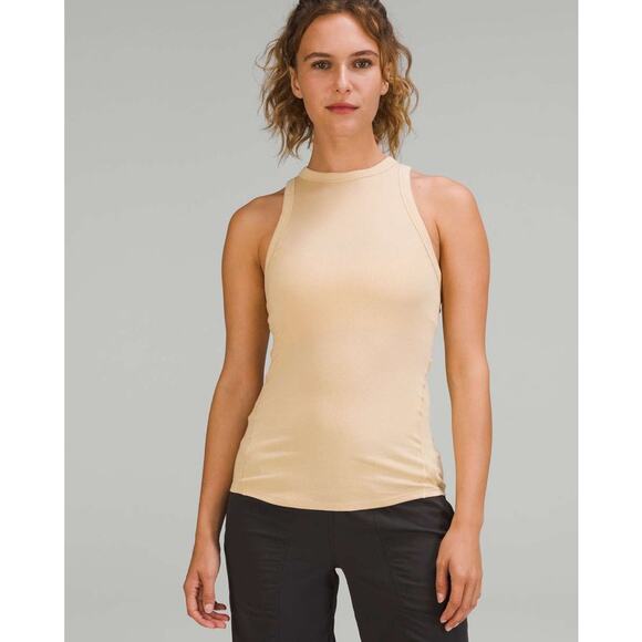 Lululemon:  Hold Tight Tan Tank Top - Picture 1 of 10
